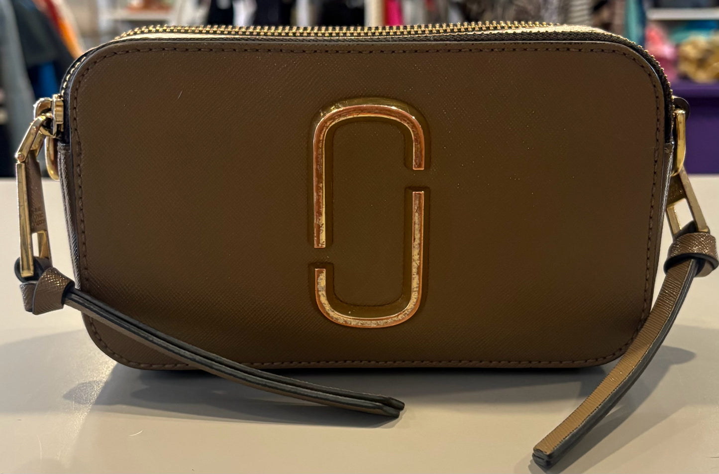 Marc JACOBS The Snapshot Bag in Camel Multicolor