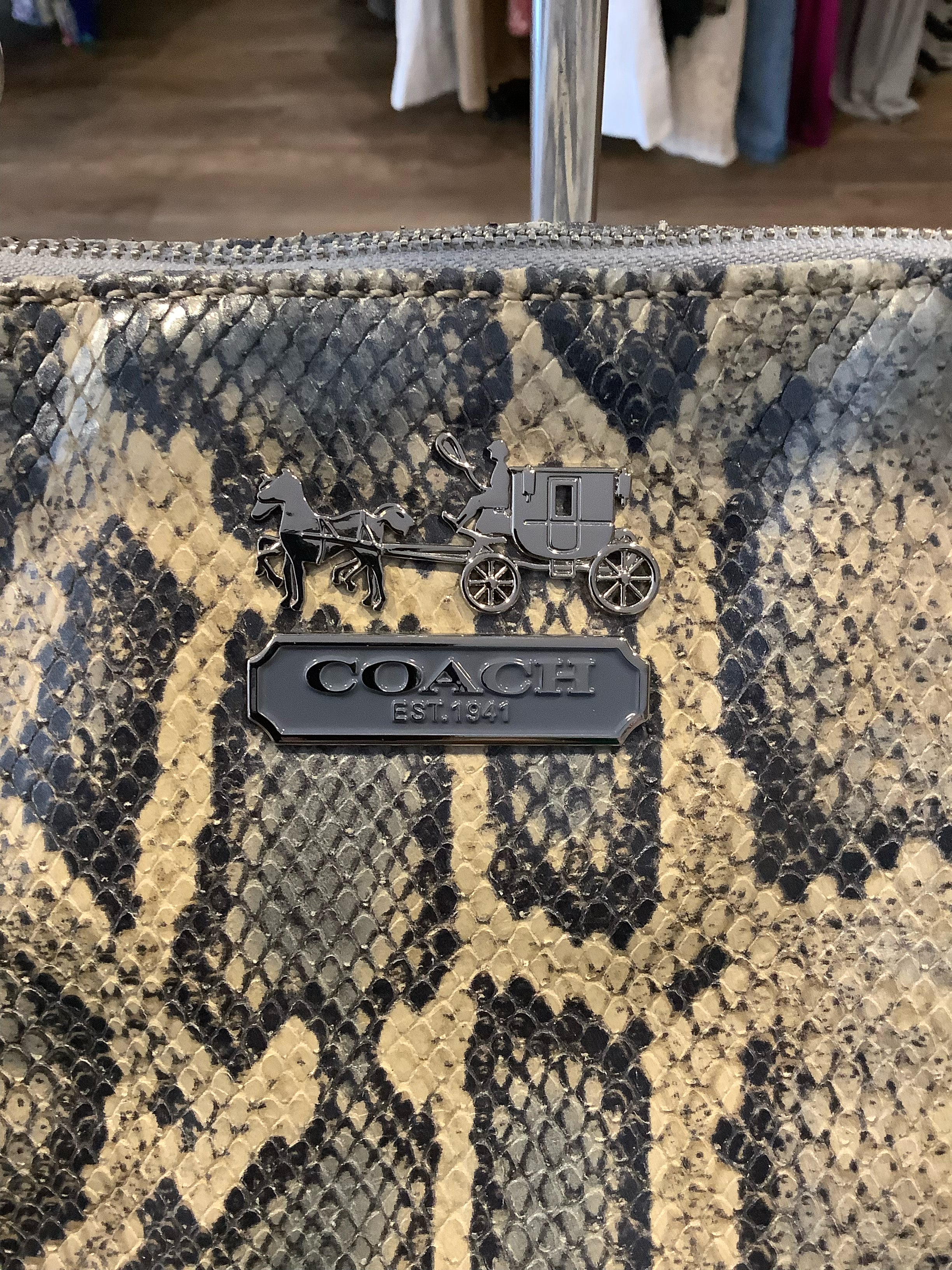 バッグ COACH One Shoulder Python Double Pocket Coach Limited Edition Python Shoulder Bag – Sweet Purseonality