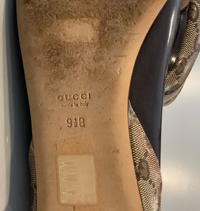 9.5B Gucci Bamboo Flats