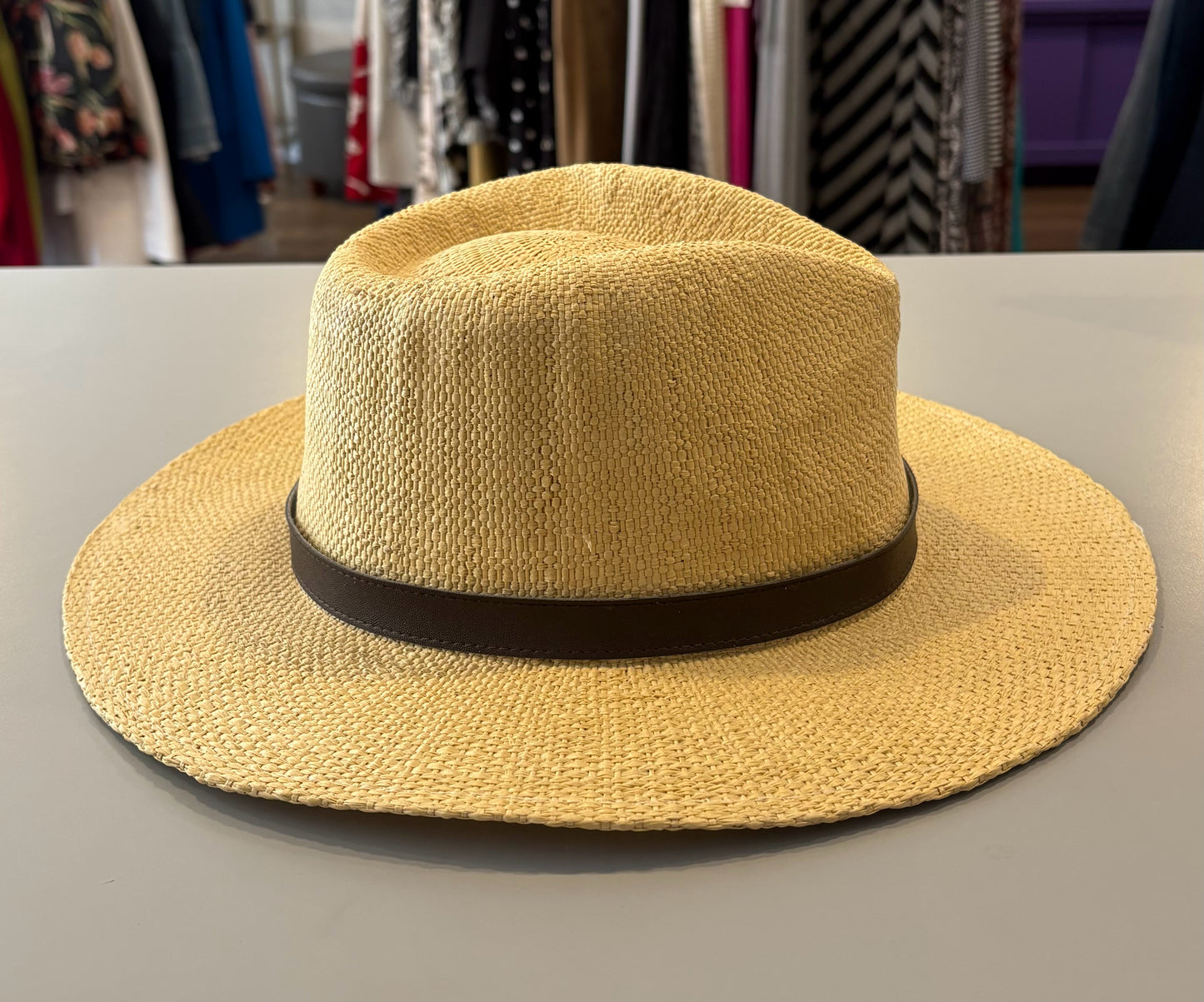 SCALA Tan Straw Hat