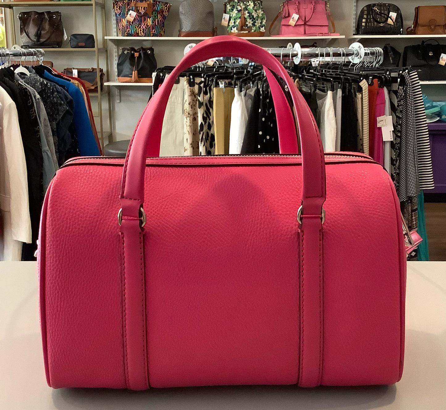 Michael Kors MD Duffle Satchel in Dragonfruit