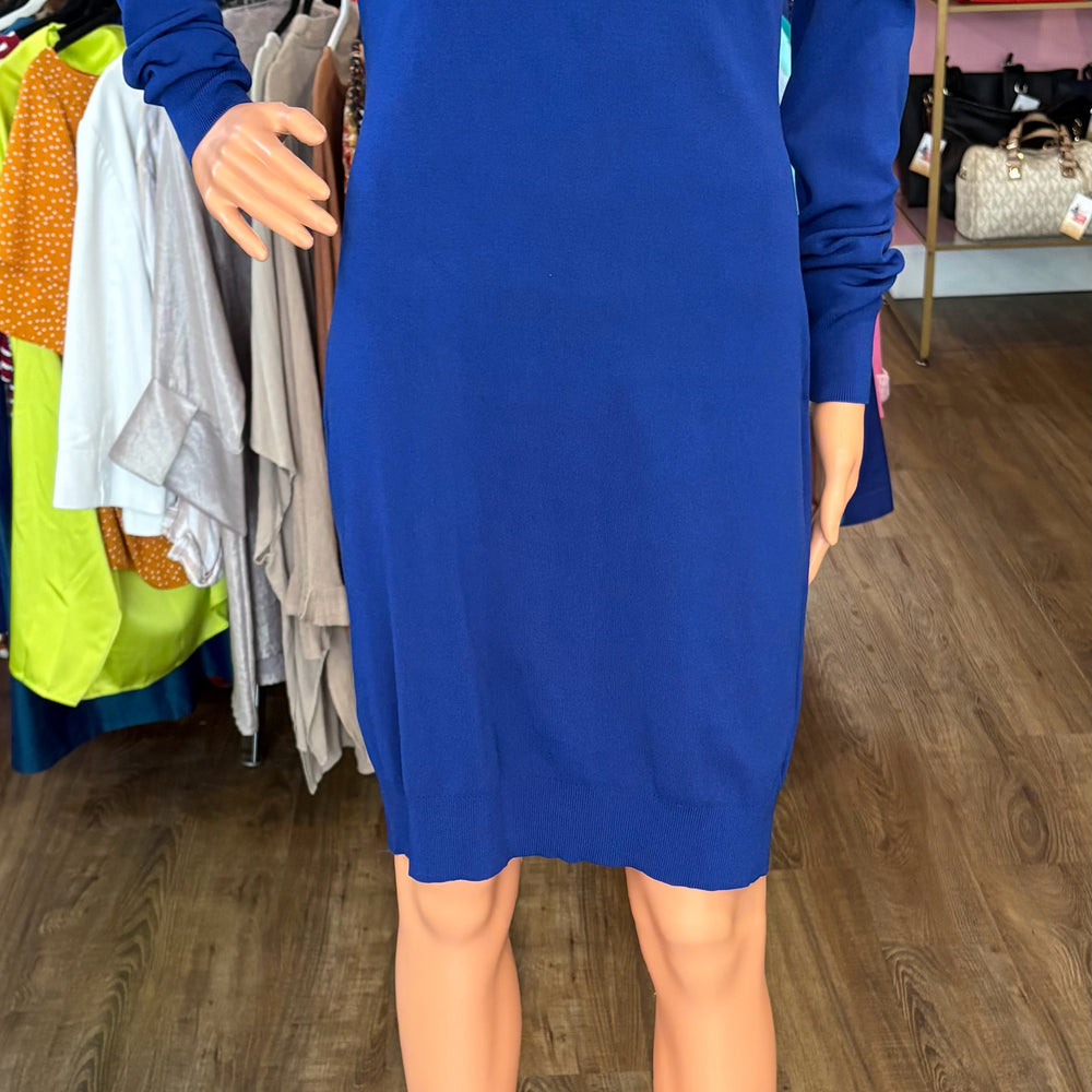 Michael Kors Midnight Blue Midi Sweater Dress Size:M
