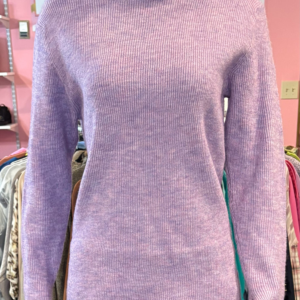 NWT Easel Turtle Neck Purple Sweater Size: M