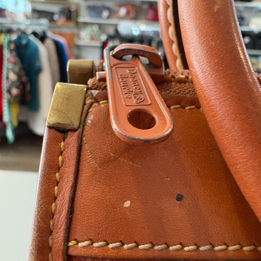 
                      
                        Vintage Dooney and Bourke Pebble Leather Awl Satchel
                      
                    