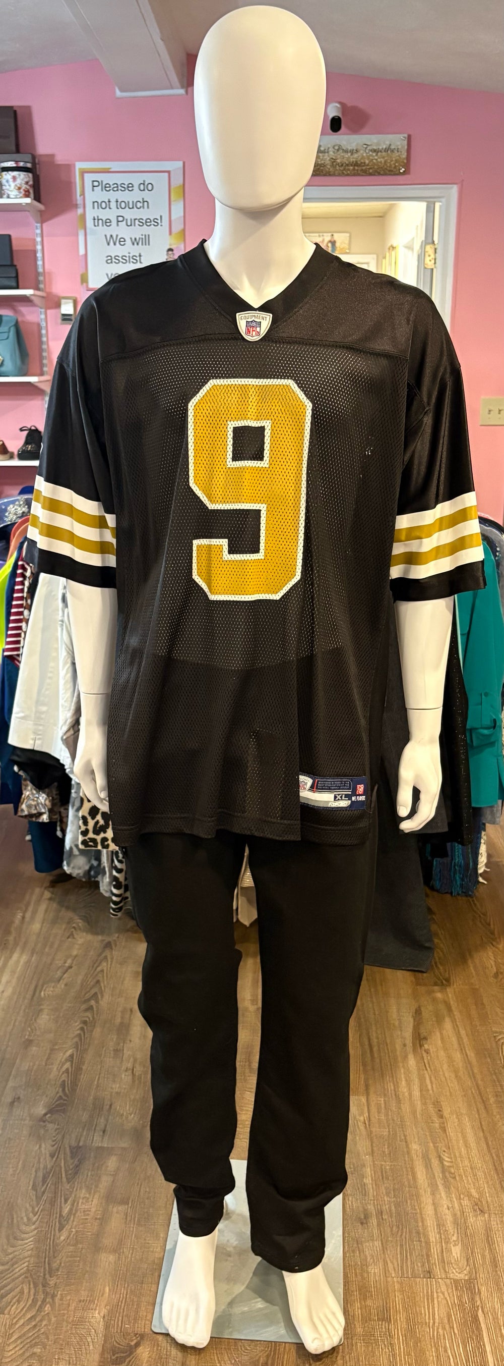 NWOT Reebok NFL Equipment New Orleans Saints Drew Brees #9 Jersey Size:XL