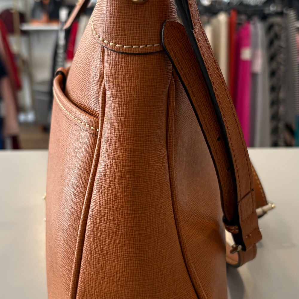 
                      
                        Dooney & Bourke Saffiano Leather Kimberly Crossbody in the Color Natural
                      
                    