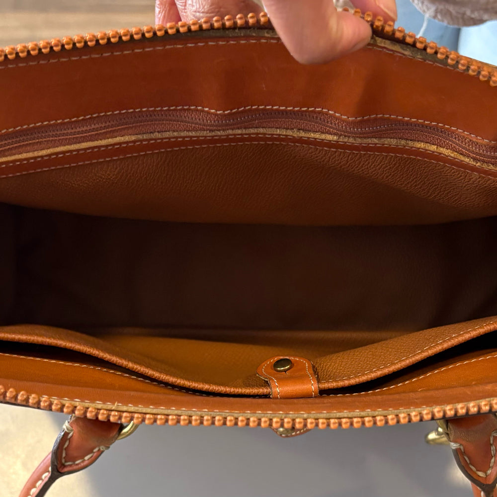 
                      
                        Vintage Dooney and Bourke Pebble Leather Awl Satchel
                      
                    