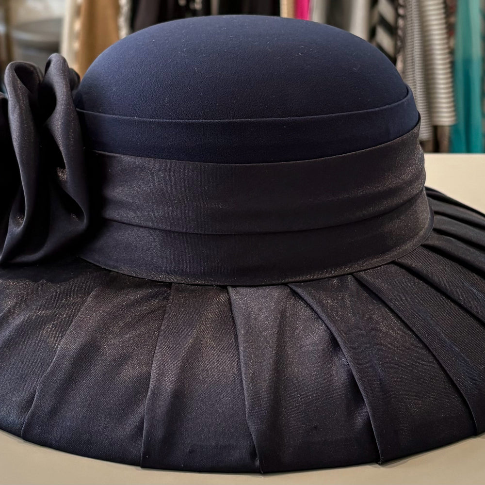 Jessica Taylor Navy Blue Church Hat
