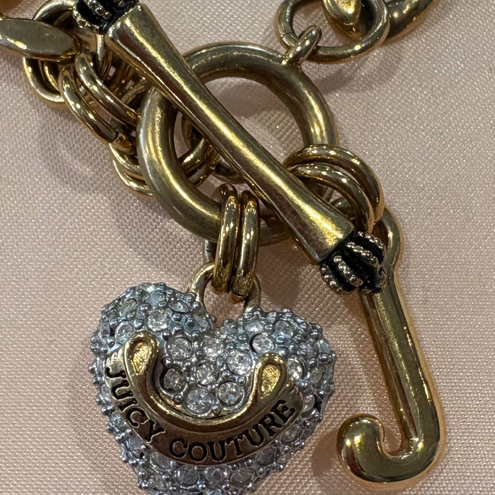 
                      
                        RARE Vintage Juicy Couture PAVE Gold Puff Heart Starter Necklace
                      
                    