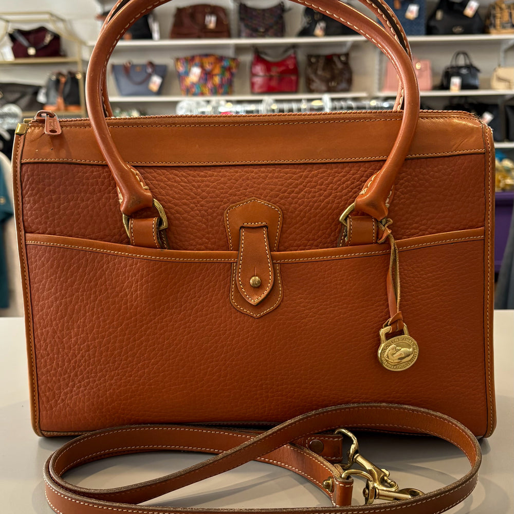 
                      
                        Vintage Dooney and Bourke Pebble Leather Awl Satchel
                      
                    
