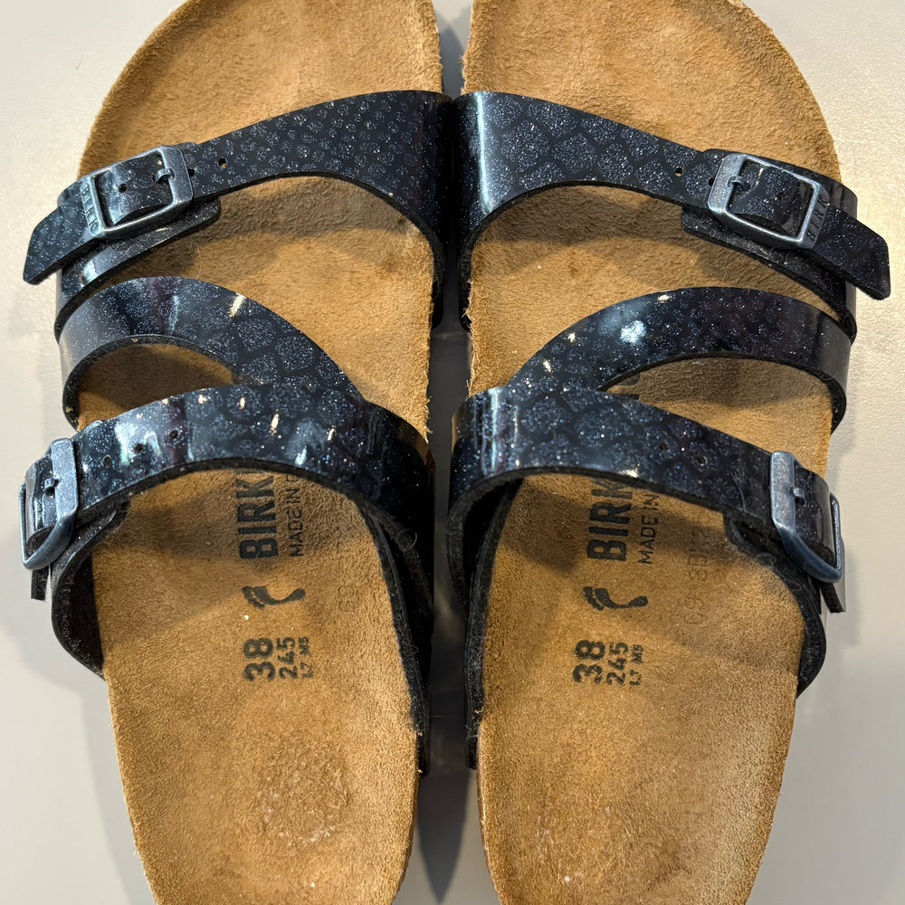 
                      
                        Birkenstock Salina Birko-Flor Sandals in Magic Galaxy Black Sz: 38
                      
                    