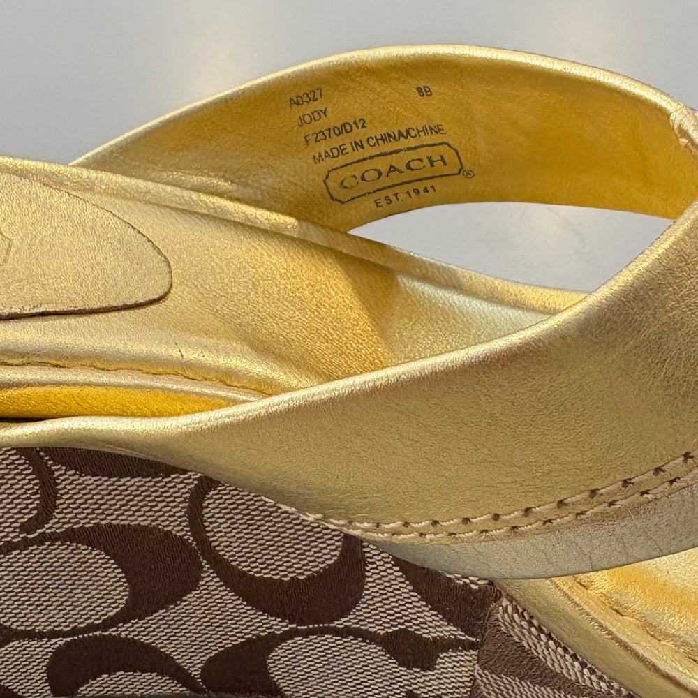 
                      
                        RARE Coach Jody Wedge Sandals Size:8B
                      
                    