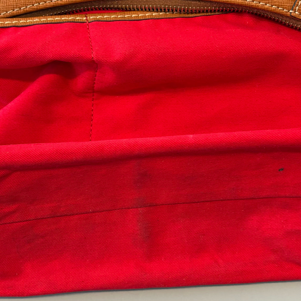 
                      
                        Dooney & Bourke Saffiano Leather Kimberly Crossbody in the Color Natural
                      
                    