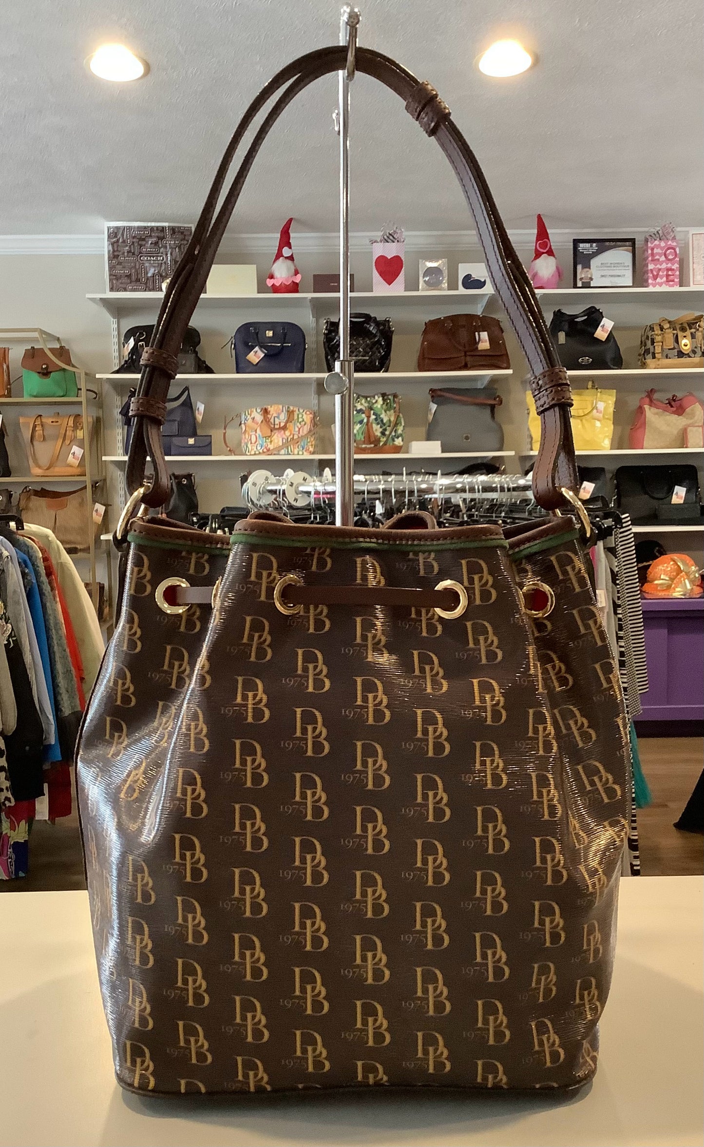 Dooney & Bourke Kendall Sutton Drawstring Bucket Bag