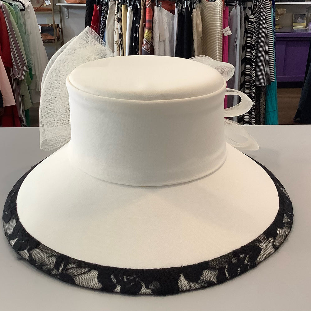 Nubiano Black+ White Dress Hat