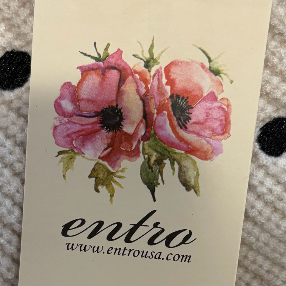 
                      
                        NWT Entro Cream & Black Polka Dot One Shoulder Sweater Size:L
                      
                    
