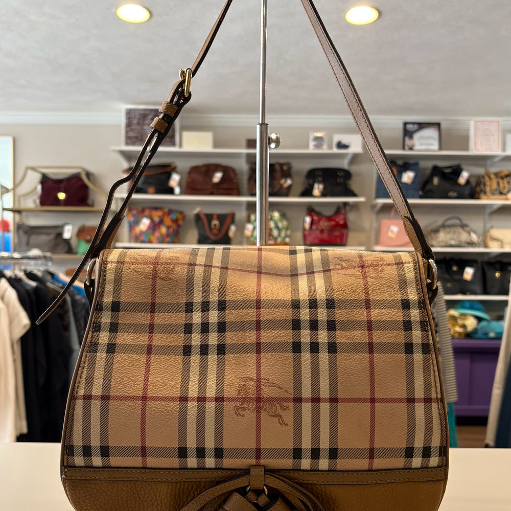 Burberry Haymarket Check Maydown Medium Hobo bag