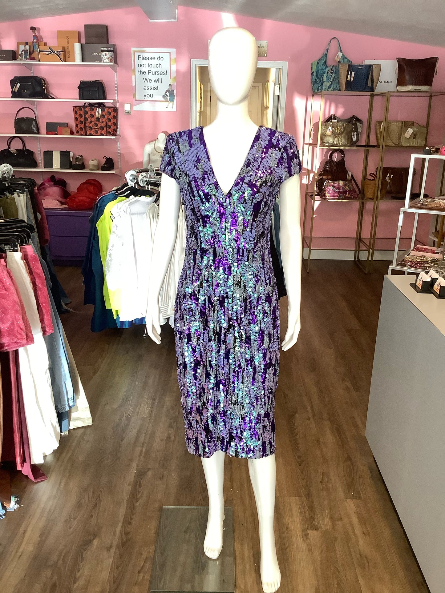 Size L Dress the Population Gown/Evening Wear