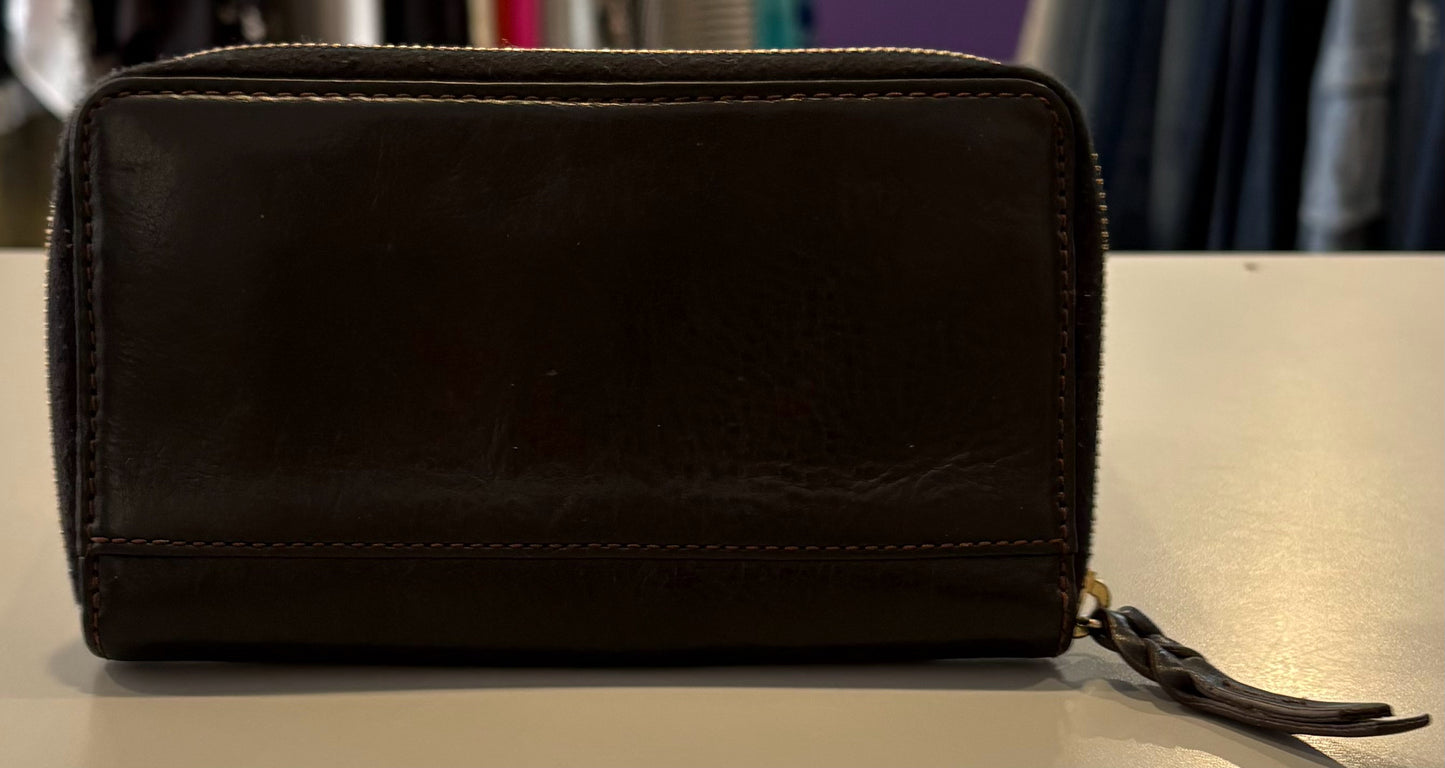 Dooney & Bourke Black Florentine Zip Around Wallet