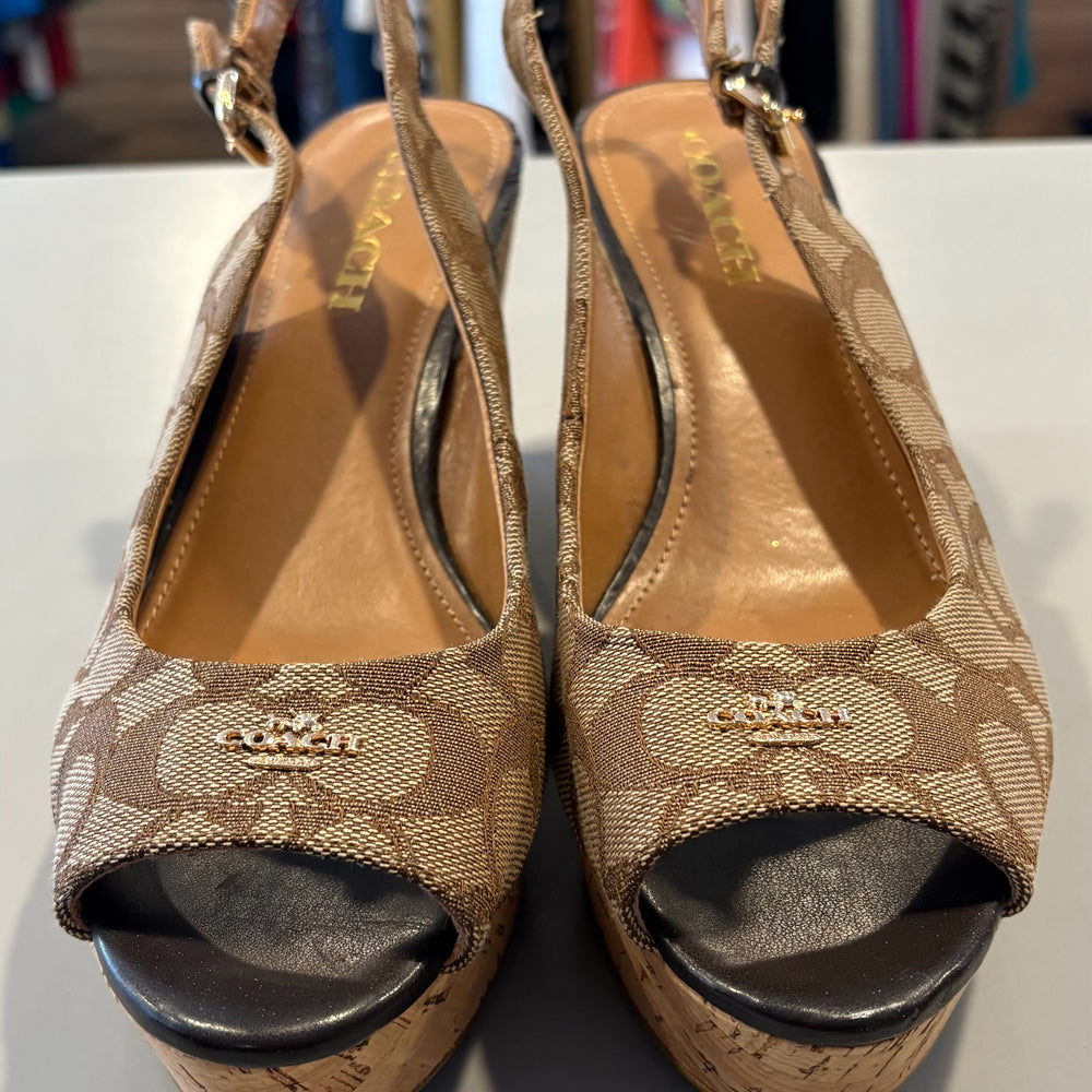 8.5B Coach Wedge Heels