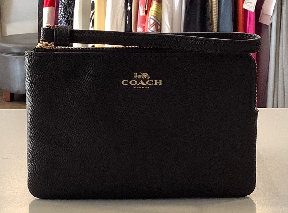 Coach Corner Zip Wristlet