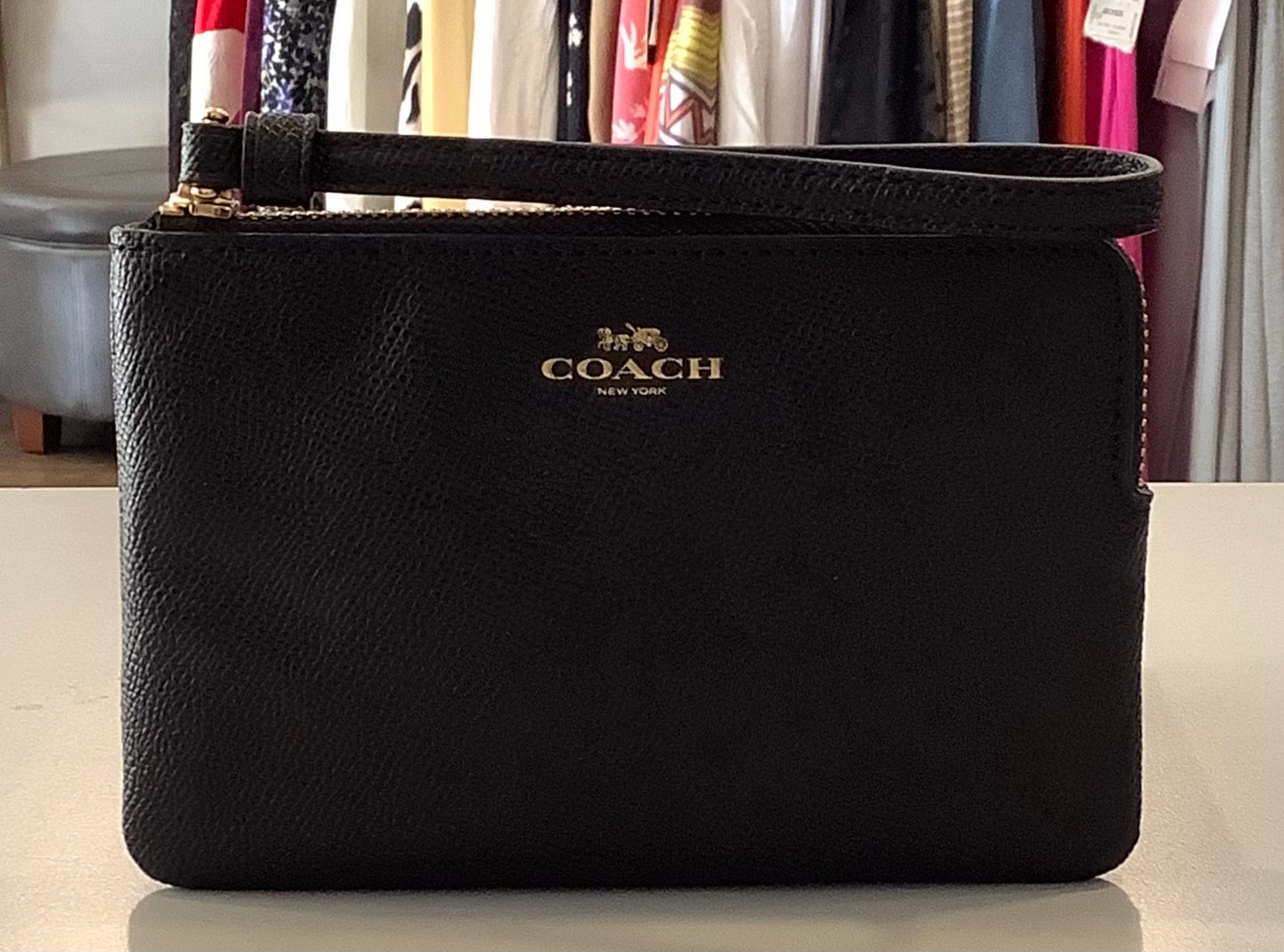 Coach Corner Zip Wristlet