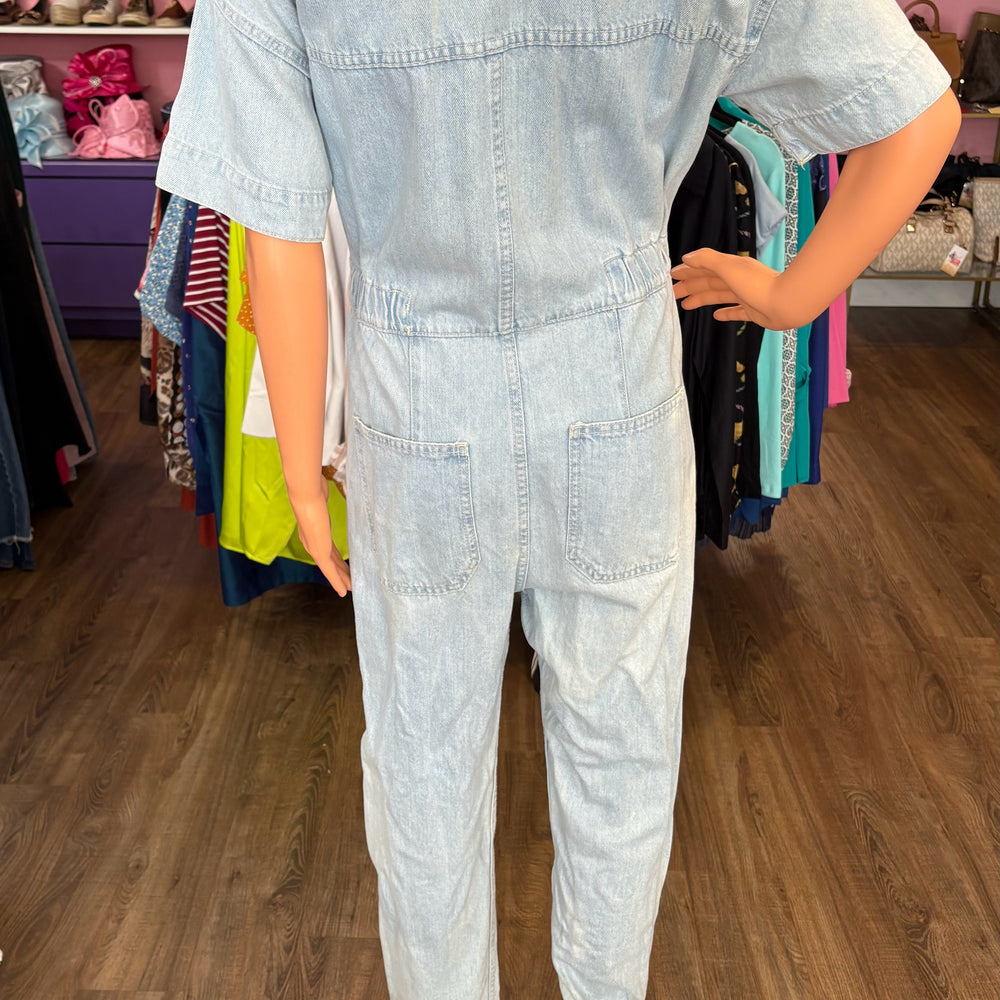 
                      
                        NWT Free People Denim Jumpsuit in the Color Clear Skies Size:XS
                      
                    