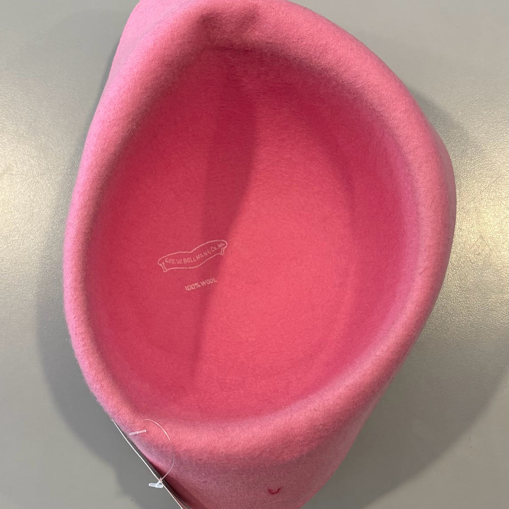 
                      
                        Bolman & Co.Pink 100% Wool Dress Hat
                      
                    