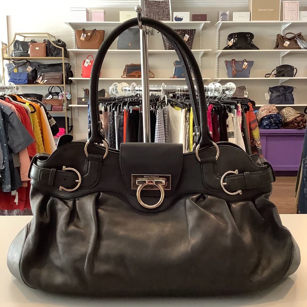 
                      
                        Salvatore Ferragamo Gancini Marisa Shoulder Bag
                      
                    