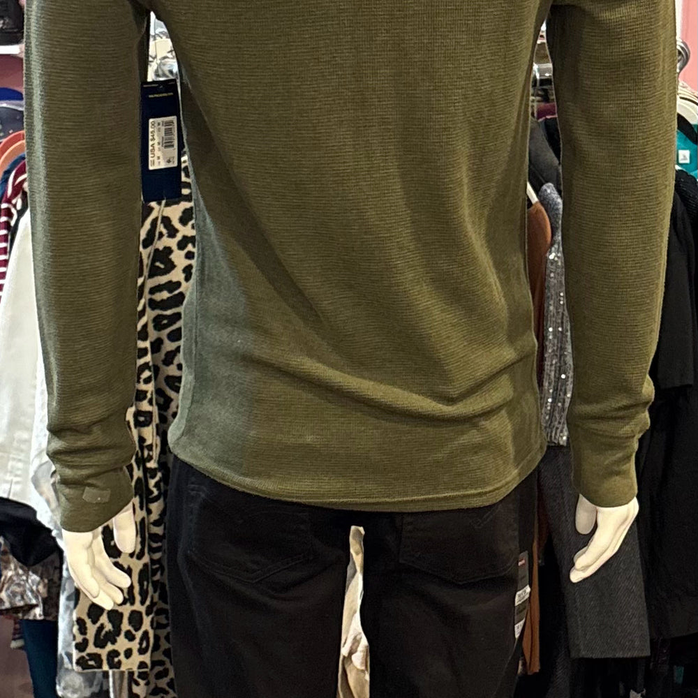 
                      
                        NWT POLO Ralph Lauren Men's Waffle Knit Olive Green Long Sleeve Shirt Size: M
                      
                    