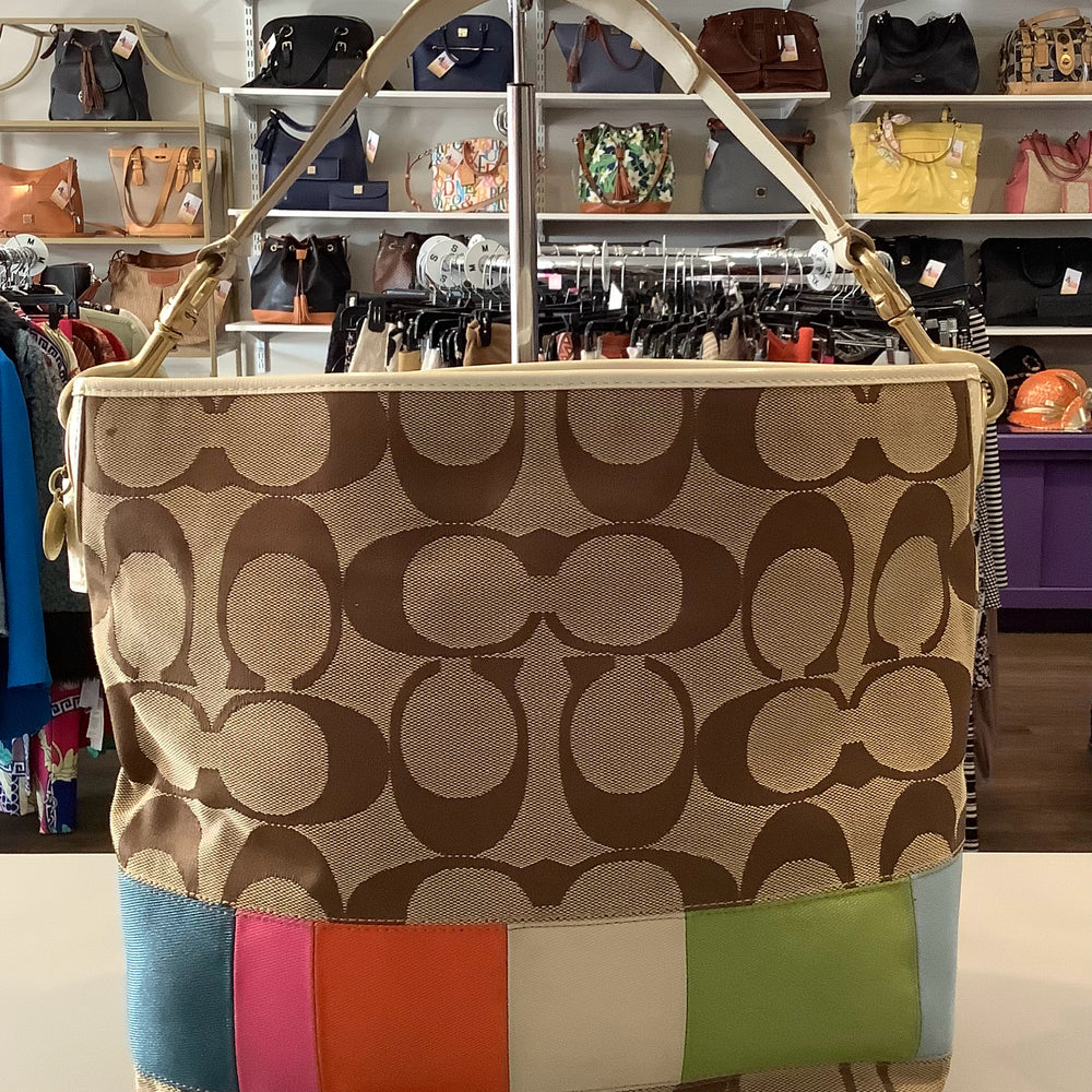 Coach Legacy Multi Stripe Shoulder Bag