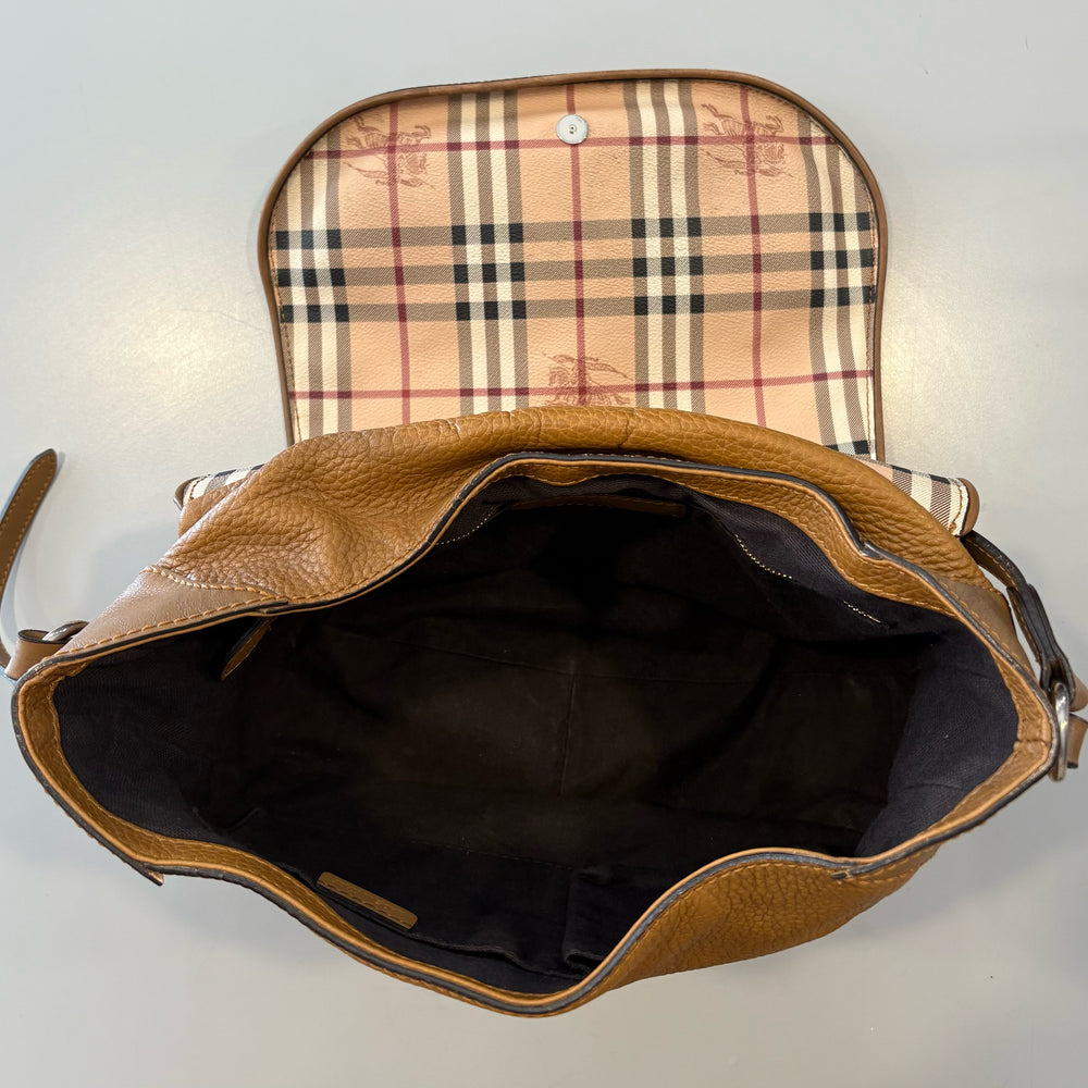 
                      
                        Burberry Haymarket Check Maydown Medium Hobo bag
                      
                    