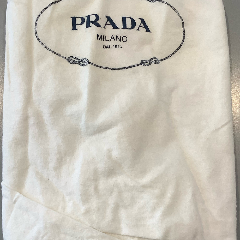 
                      
                        Vintage Prada Black Nylon Lizard Trim Pocket Frame Nero Bag BR2842
                      
                    