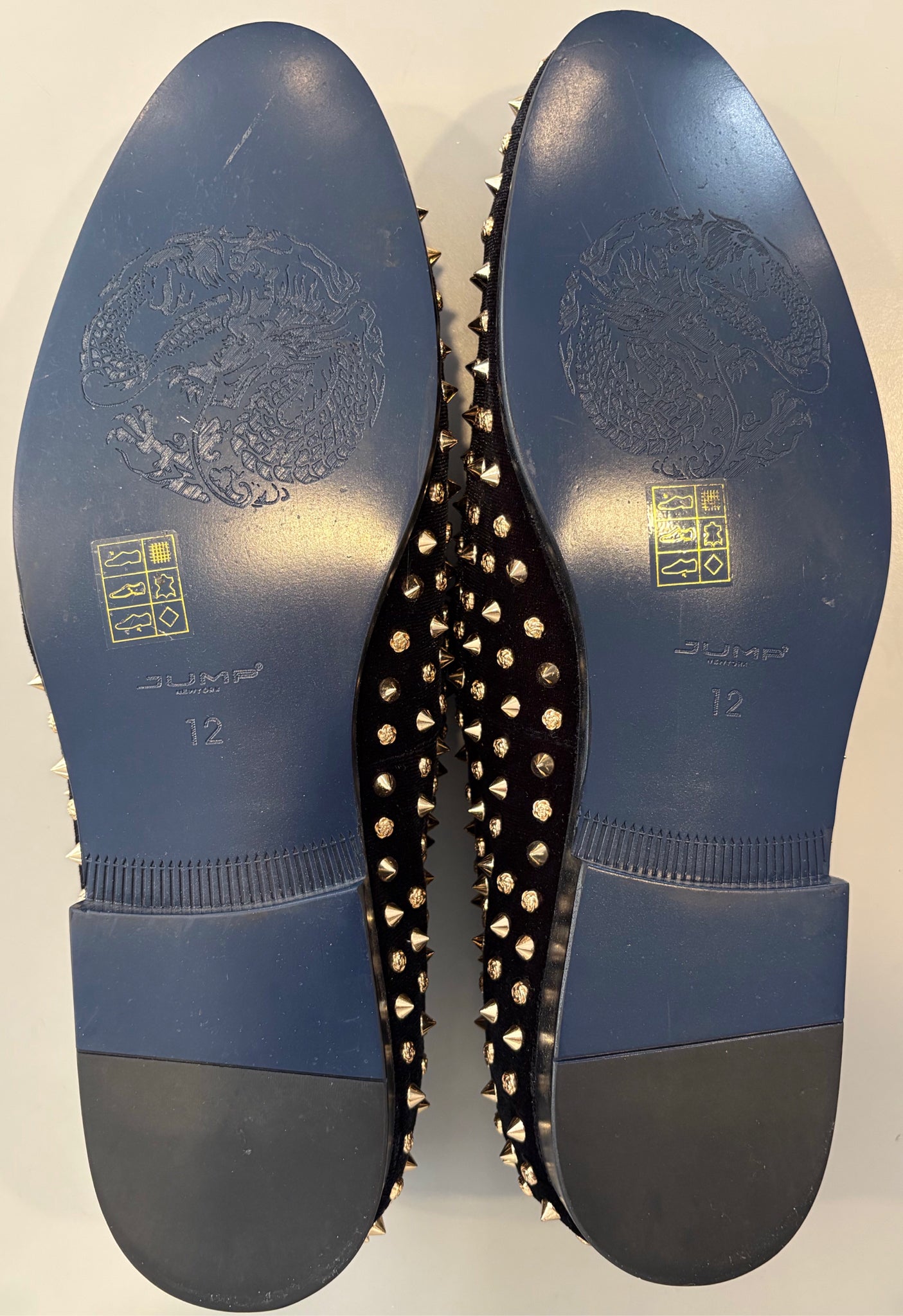 J75 by Jump Leopold Black + Gold Studded Slip on Dress Shoes Size: 12 Sweet Purseonality J75 by Jump Leopold Black + Gold Studded Slip on Dress Shoes Size: 12 Sweet Purseonality