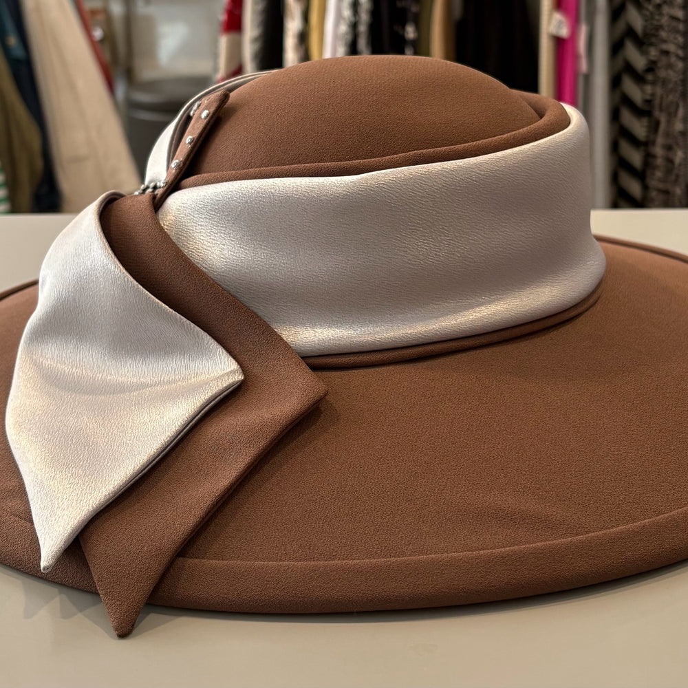 Ms. Divine Brown & Grey Church Hat