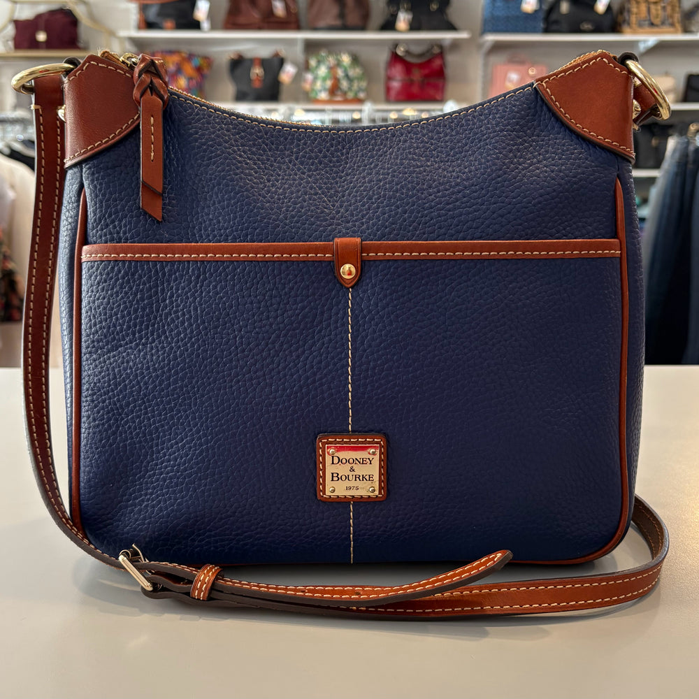 Dooney & Bourke Pebble Grain Small Kimberly Crossbody in Midnight Blue