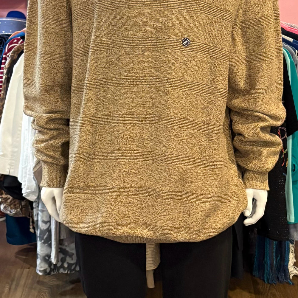 NWT Chaps Brown 100% Cotton Knit Mock-Neck Sweater Size: 3XL/Tall