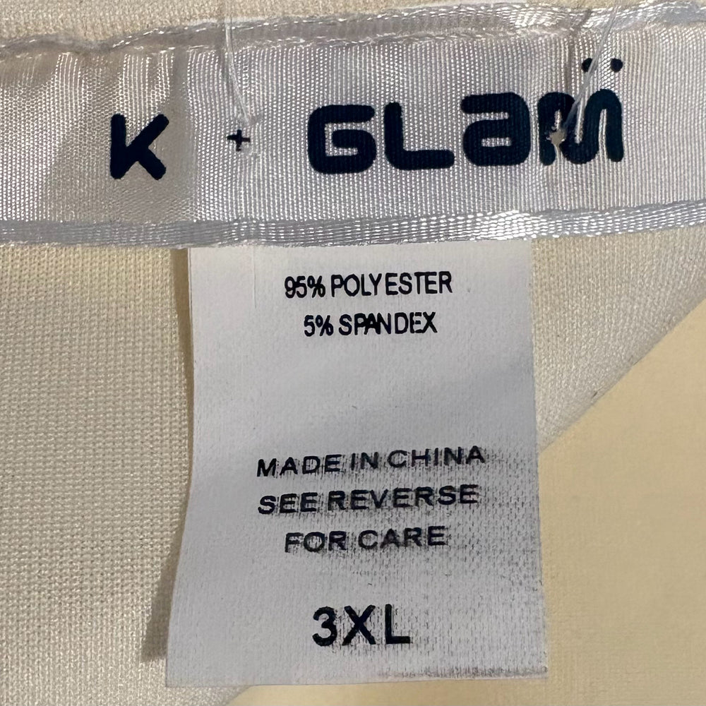 
                      
                        NWT charlotte russe K + Glam Cream Dress with Zipper Detailing Size: 3X
                      
                    