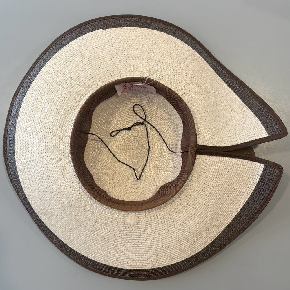 
                      
                        Sylvia Brown and Beige Straw Hat
                      
                    