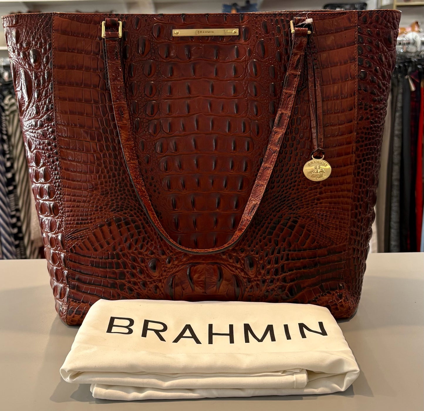 Brahmin Pecan Melbourne Large Handbag