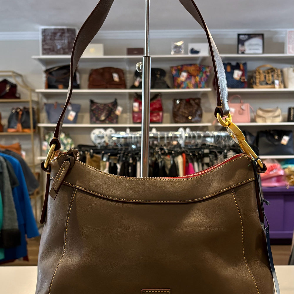 Dooney and Bourke Florentine Leather Large Cassidy Hobo in Elephant SN:J17514696