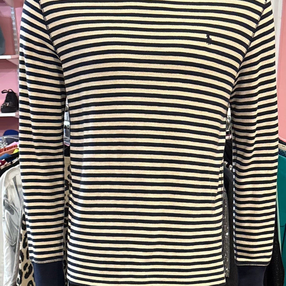 NWOT Polo Ralph Lauren Men's Knit Navy Blue & White Striped Shirt Size:XL(18-20)