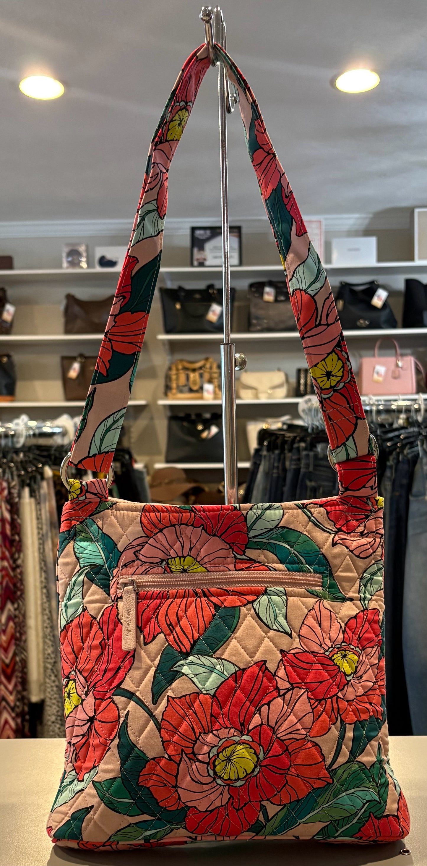 NWT Vera Bradley Hipster Shoulder Bag/Crossbody in Vintage Floral