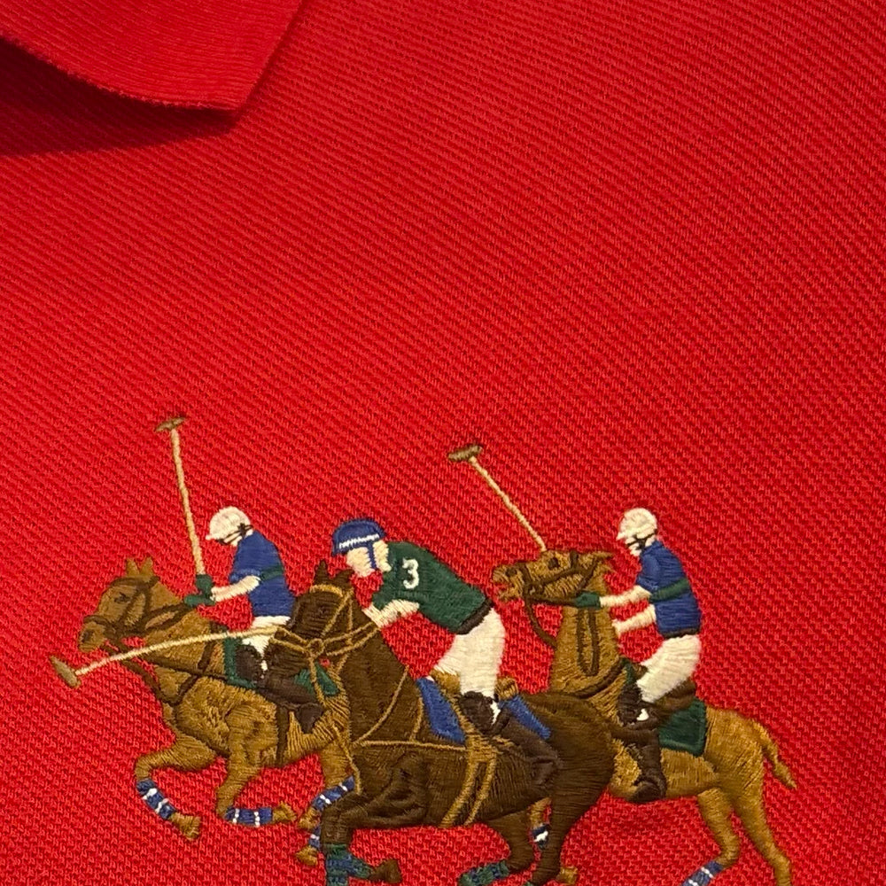 
                      
                        Polo Ralph Lauren Custom Slim Fit Mesh Triple Pony Polo Shirt Size:XL
                      
                    