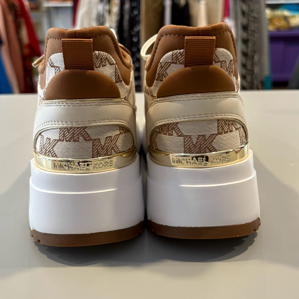 
                      
                        NWB Michael Kors Muse Trainer Mk Outline Jacquard in Light Cream Size:9M
                      
                    