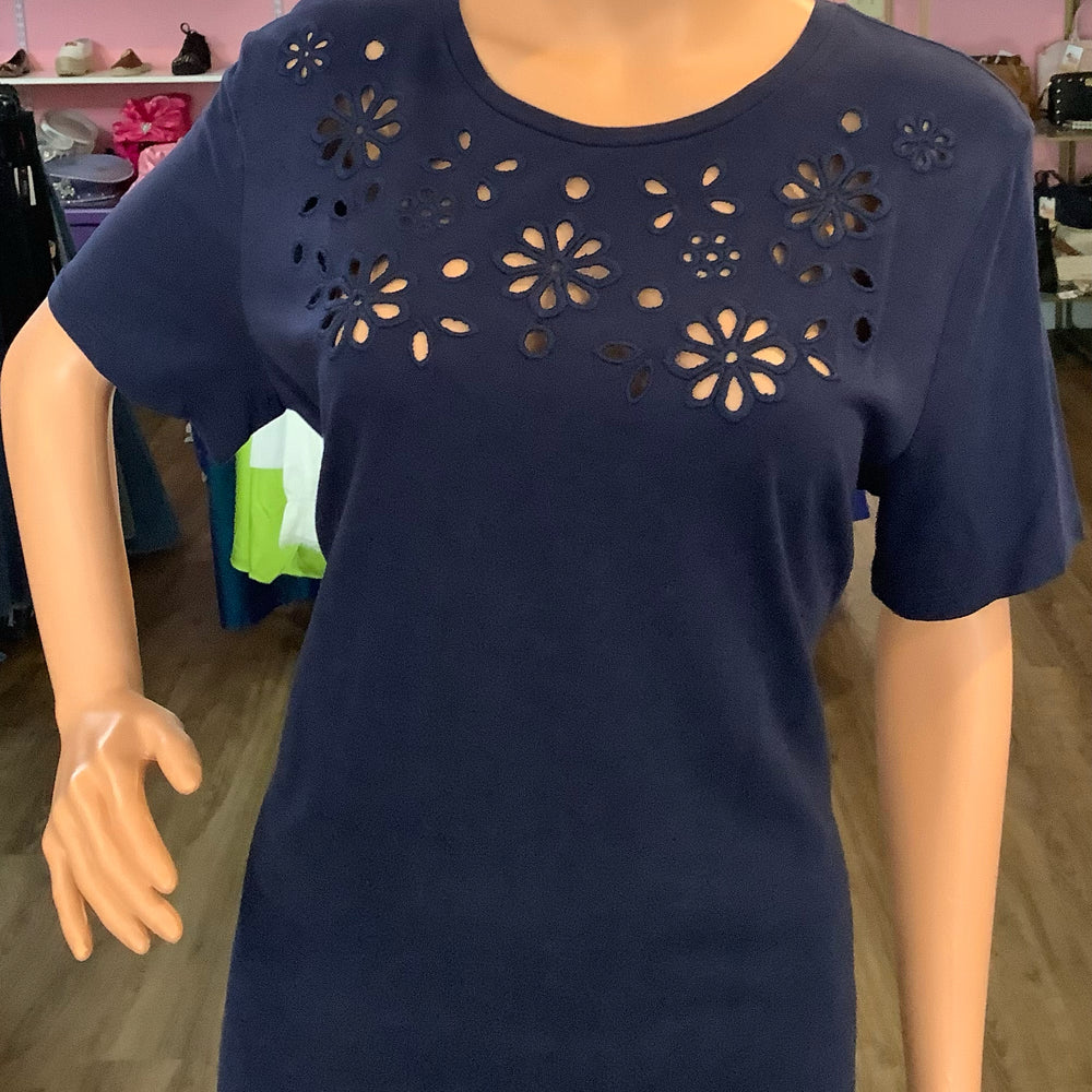 NWT Michael Kors True Navy T-Shirt Dress Size: XL