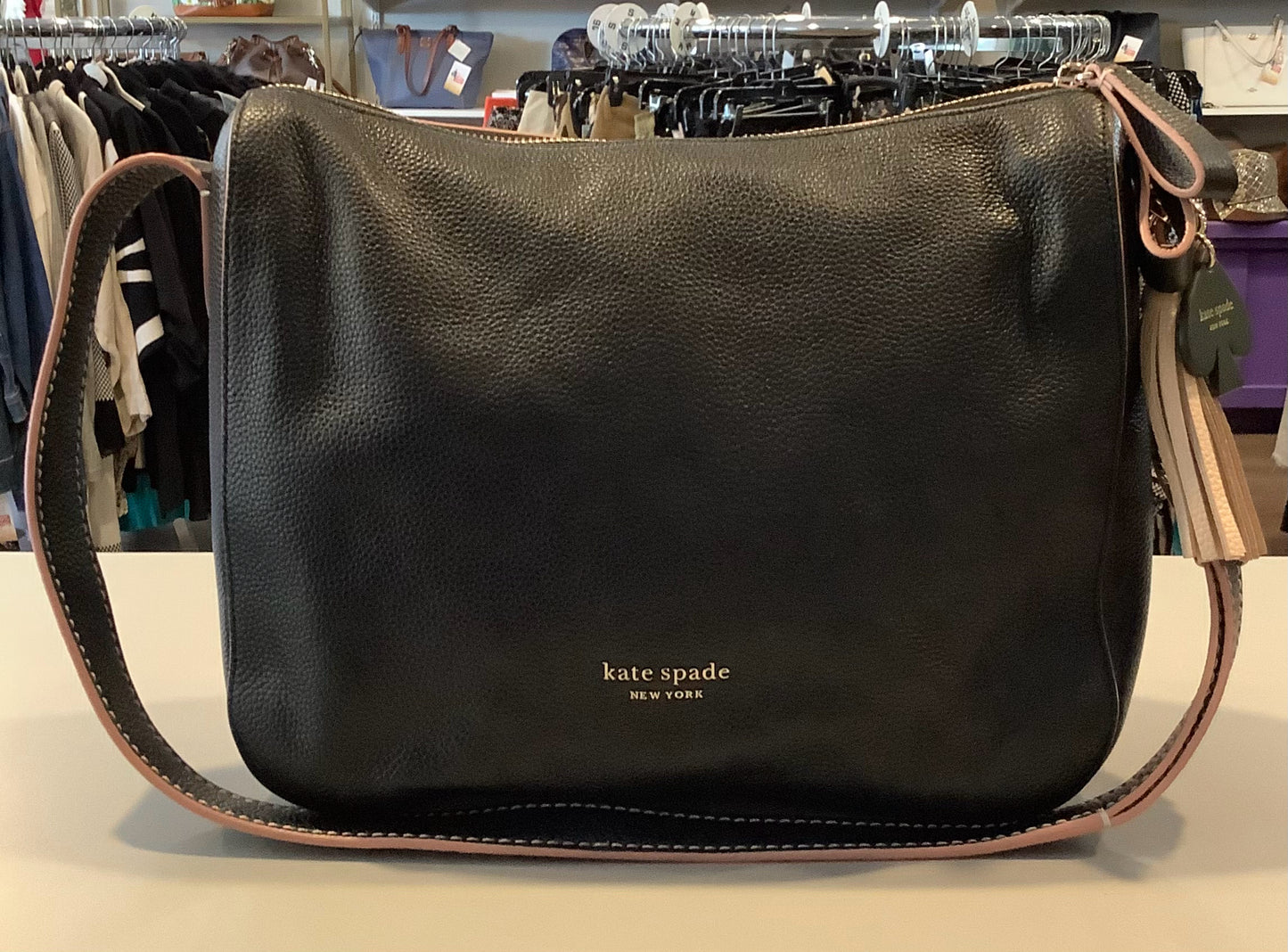 Kate Spade Anyday Medium Black Pebble Leather Shoulder Bag