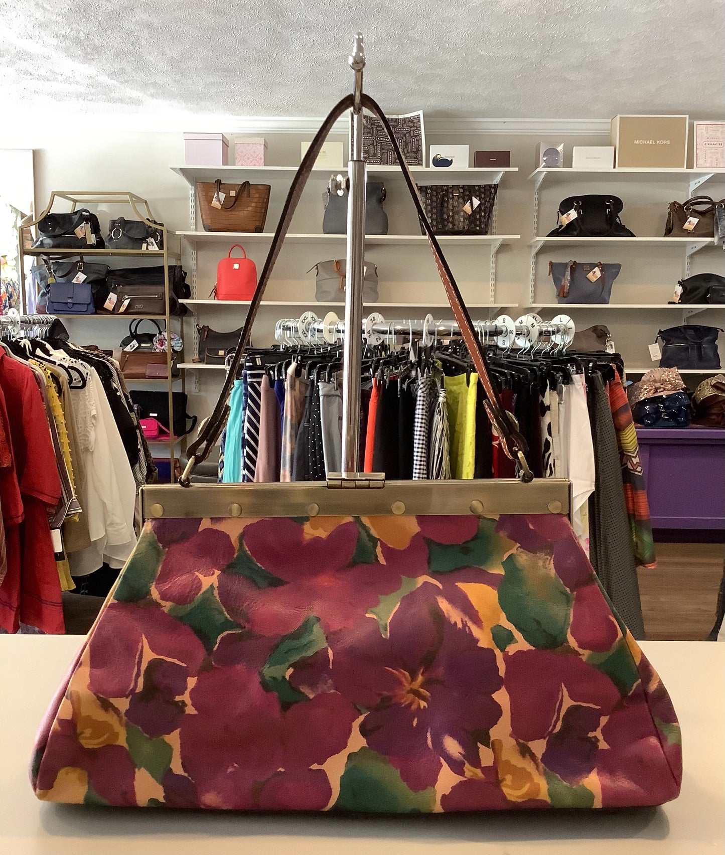 Patricia Nash Ferrara Frame Satchel