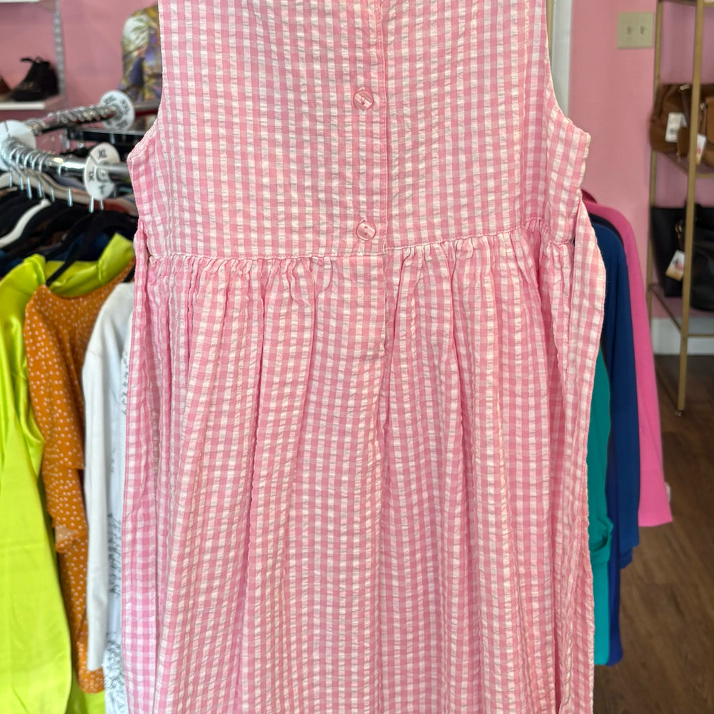 
                      
                        NWT Cotton Kids Pink Multi-Colored Checkered Sleeveless Dress Size:4
                      
                    
