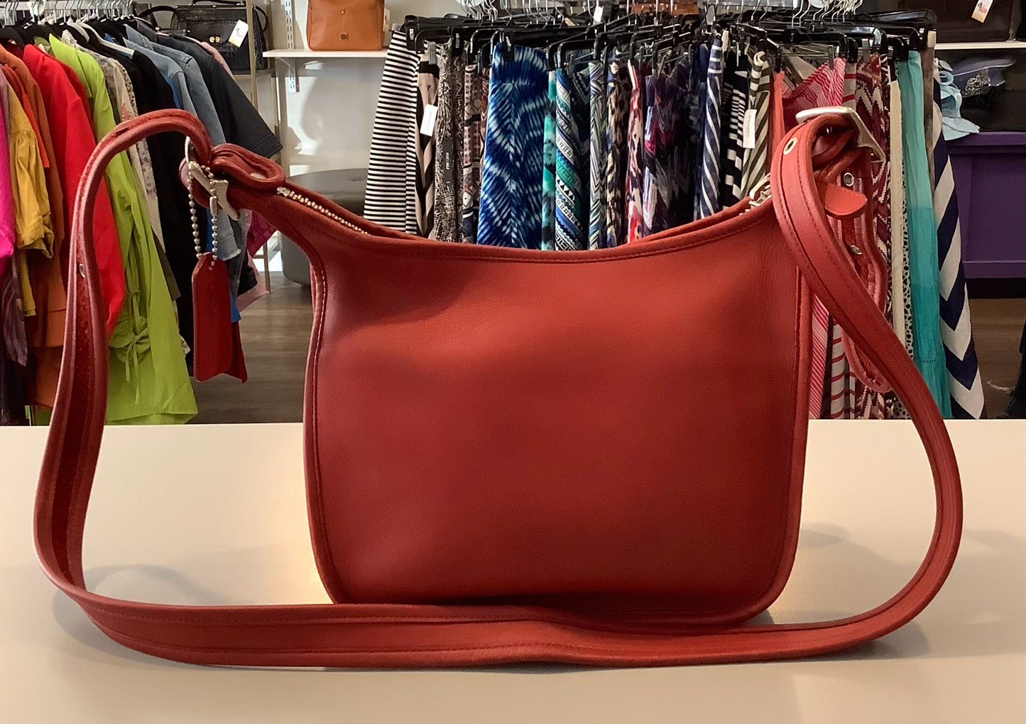 RARE Coach Janice Red Legacy Crossbody SN:B06D-9950